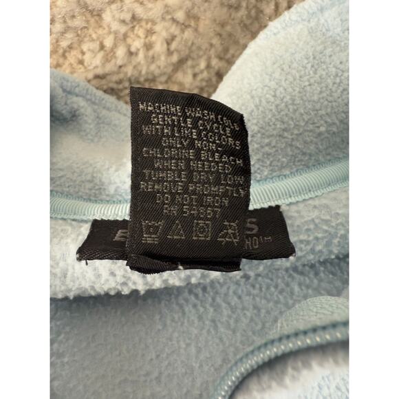 Express Size M Mock Neck Full Zip Sweater Jacket Blue Long Sleeve Stretch Pocket - Picture 8 of 9